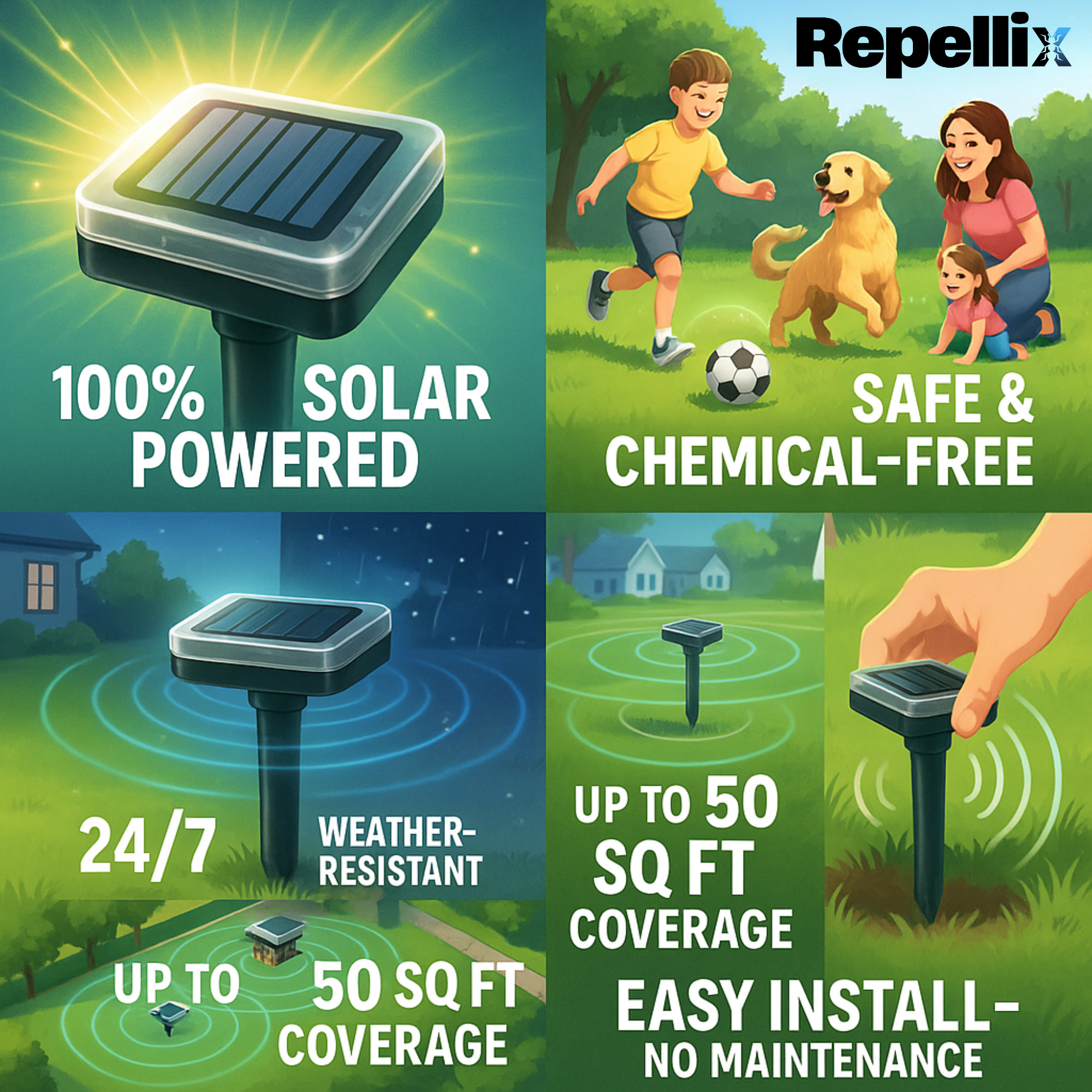 2 x Repellix Yard Guard